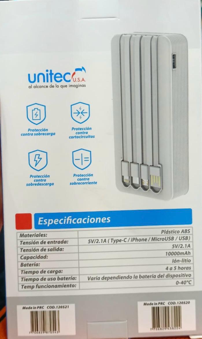 Miniatura 1 de BANCO DE CARGA POWER BANK PARA CEL